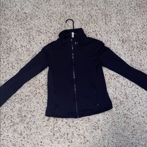 Under Armour black zip up performance jacket small